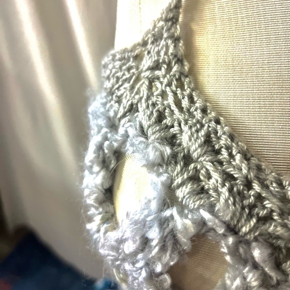 CROCHETED RUFFLE MINI DRESS WITH SPAGHETTI STRAPS - Picture 9 of 14